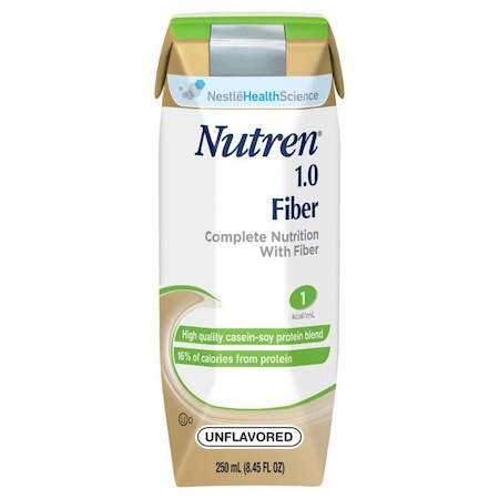 Nutren 1. Fiber Nutren 1.0 Fiber Tube Feeding Formula, Unflavored, Liquid, 250 mL Carton, 24PK 00798716160568